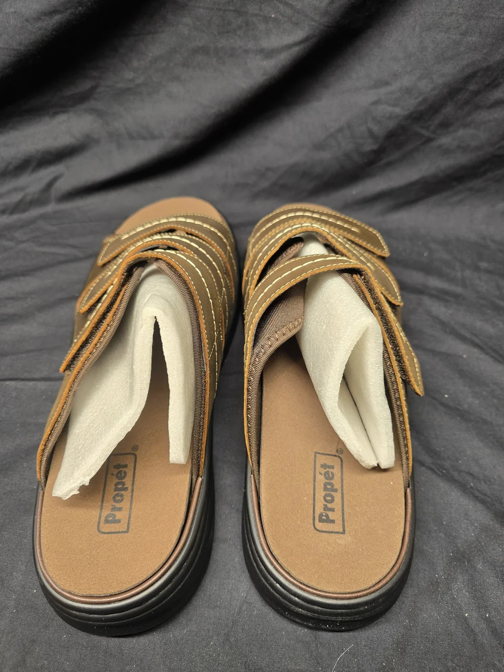 Propet Hatcher Men's Slide Sandals – Brown, Size 13